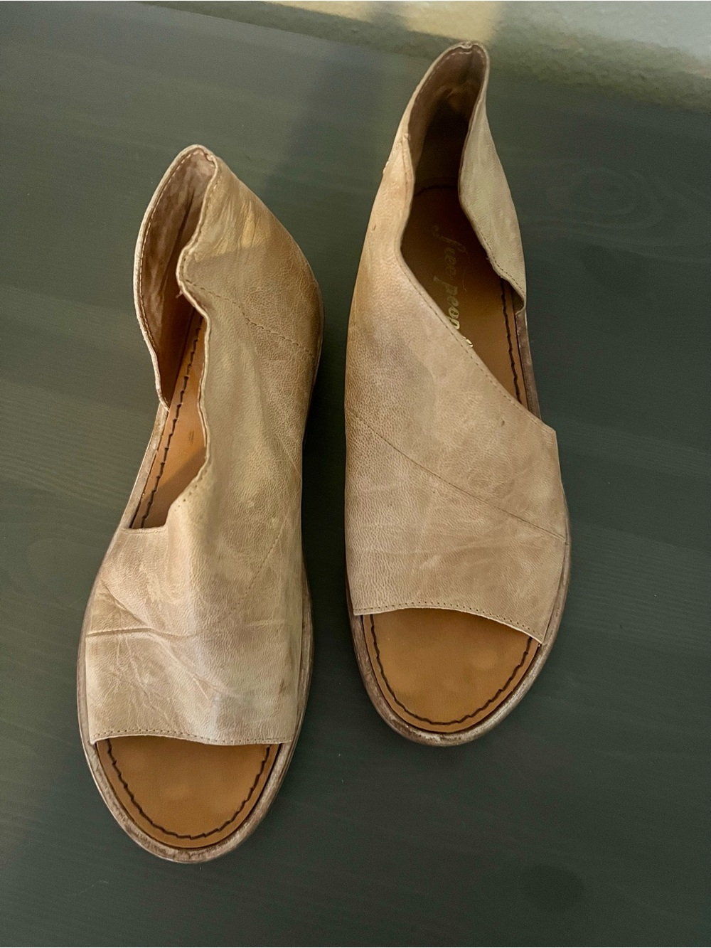 Free People Neutral Tan Mont Blanc Sandals